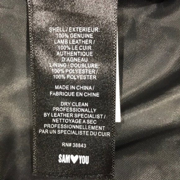 Sam Edelman Lambskin Leather Moto Jacket - Picture 11 of 11